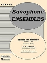 MENUET AND POLONAISE SAX QUARTET cover